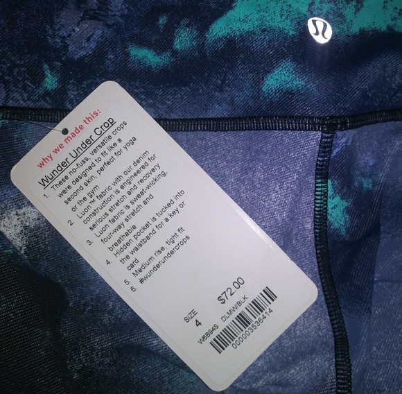 NWT Lululemon Wunder Under Crops size 4 - Picture 3 of 3